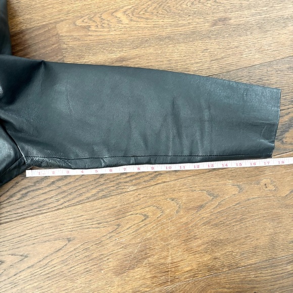 Vintage Sequence Leather Car Coat Style Jacket - Picture 14 of 14